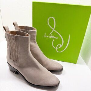 Sam Edelman Bronson Chelsea Boots Women's 10 Tan Suede Ankle Booties Chic Fall